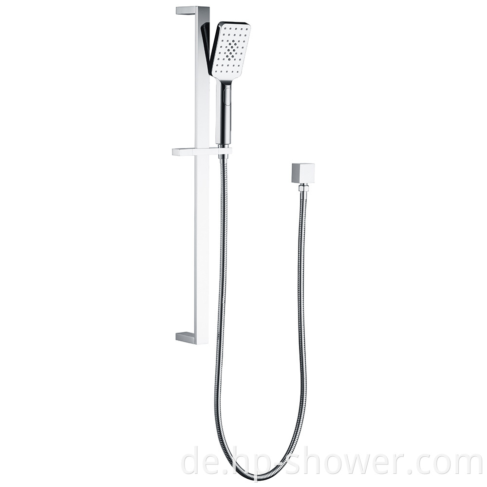 Chrome and Black Shower Slider